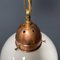 Lámpara de bulbo de vidrio opalino con Furrant de cobre, Imagen 13