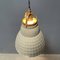 Mercury Glass Hanging Lamp with Brass Fixture, 1930s, Image 15