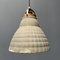 Mercury Glass Hanging Lamp with Brass Fixture, 1930s, Image 7