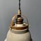 Lampada a sospensione in vetro Mercury con lampada in ottone, anni '30, Immagine 13