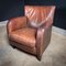 Vintage Leather Armchairs and Ottoman, Set of 2 11