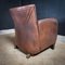 Vintage Leather Armchairs and Ottoman, Set of 2 7
