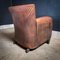 Vintage Leather Armchairs and Ottoman, Set of 2 14