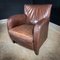 Vintage Leather Armchairs and Ottoman, Set of 2 4