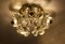 Brass Flower Chandelier from Simon & Schelle, 1970s, Image 3