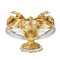 20. Jh. Französische Runde Vasen aus Gussglas & Vergoldeter Bronze mit Schwanenmotiv, 2er Set 6