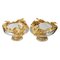 20th Century French Round Vases in Cast Glass and Gilded Bronze with Swan Motif, Set of 2 4