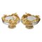 20th Century French Round Vases in Cast Glass and Gilded Bronze with Swan Motif, Set of 2, Image 4