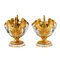 Vases Ronds en Verre Moulé et Bronze Doré avec Motif Cygne, France, Set de 3 8