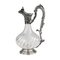 French Crystal Jug in Silver from Chevron Freres 1