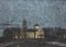 Stanislav Zhukovsky, Nachtlandschaft mit Sternenhimmel, Öl auf Leinwand, Gerahmt 2