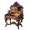 19th Century French Baroque Neo-Gothic Carved Secretaire, Image 1
