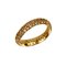 18k Yellow Gold Ring with Yellow Sapphire Wave Band, 2000s, Image 2