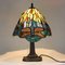 Buntglas Tischlampe im Tiffany Stil, 20. Jahrhundert 5
