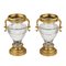 Vasen aus Kristallglas & Vergoldeter Bronze, Ende 19. Jh., 2er Set 2