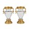 Vasen aus Kristallglas & Vergoldeter Bronze, Ende 19. Jh., 2er Set 1