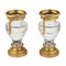 Vasen aus Kristallglas & Vergoldeter Bronze, Ende 19. Jh., 2er Set 3