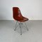 DSR Beistellstuhl aus Terrakotta von Eames für Herman Miller, 1960er 1