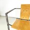 German Modern Squared Chair in Wood and Metal by Karl-Friedrich Foster Kkf, 1980s, Image 6