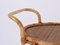 Mid-Century Italian Oval Bamboo and Rattan Serving Bar Cart, 1960s, Image 5