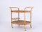 Mid-Century Italian Oval Bamboo and Rattan Serving Bar Cart, 1960s, Image 14