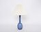 Mid-Century Danish Blue Table Lamp by Esben Klint for Holmegaard, 1960s, Image 2
