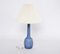 Lampe de Bureau Bleue Mid-Century par Esben Klint pour Holmegaard, Danemark, 1960s 9