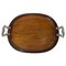 Early 19th Century French Wooden Serving Tray with Rocaille Handles 1