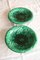 Green Majolica Bowls, Set of 2 1