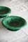 Green Majolica Bowls, Set of 2 8