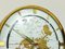 Grande Horloge de Table Kundo GMT World Time Zone en Laiton de Kieninger & Obergfell, 1960s 13
