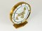 Reloj de mesa Kundo GMT World Time Zone grande de latón de Kieninger & Obergfell, años 60, Imagen 19