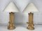 Large Pencil Reed Rattan Bamboo Table Lamps, Italy, 1970s , Set of 2 2