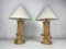 Grandes Lampes de Bureau Pencil Reed en Rotin et Bambou, Italie, 1970s, Set de 2 5