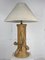 Large Pencil Reed Rattan Bamboo Table Lamps, Italy, 1970s , Set of 2 16