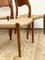 Mid-Century Danish Model 71 Chairs in Teak by Niels O. Møller for J.L. Møllers Møbelfabrik, 1950s, Set of 4, Image 11