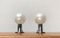 Vintage Space Age German Pearl Table Lamp in Chrome and Glass by Motoko Ishii for Staff, 1970s, Set of 2 20