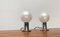 Vintage Space Age German Pearl Table Lamp in Chrome and Glass by Motoko Ishii for Staff, 1970s, Set of 2 6