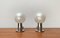 Vintage Space Age German Pearl Table Lamp in Chrome and Glass by Motoko Ishii for Staff, 1970s, Set of 2, Image 1