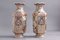 Oriental Vases in Beige Porcelain, Set of 2 1