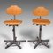 Vintage German Laboratory Chairs in Beech, 1990s, Set of 2, Image 1