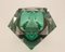 Cuenco italiano grande de cristal de Murano facetado tallado a diamante de Flavio Poli, Imagen 4