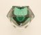 Große italienische Schale aus facettiertem Muranoglas mit Diamantschliff von Flavio Poli 2