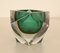 Large Italian Diamond Cut Faceted Murano Glass Bowl by Flavio Poli, Image 11