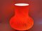 Lámpara de mesa Mid-Century moderna en rojo de Opp Jihlava, años 70, Imagen 4