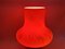 Lámpara de mesa Mid-Century moderna en rojo de Opp Jihlava, años 70, Imagen 6