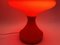 Lámpara de mesa Mid-Century moderna en rojo de Opp Jihlava, años 70, Imagen 5