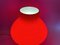 Lámpara de mesa Mid-Century moderna roja de Opp Jihlava, años 70, Imagen 11