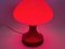 Lámpara de mesa Mid-Century moderna roja de Opp Jihlava, años 70, Imagen 10