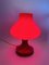 Lámpara de mesa Mid-Century moderna roja de Opp Jihlava, años 70, Imagen 14